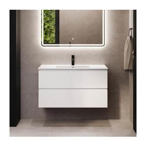 BATH DELUXE Koupelnová skříňka s umyvadlem HELSINKI 120 cm bílá BT0189+BT0196 obraz
