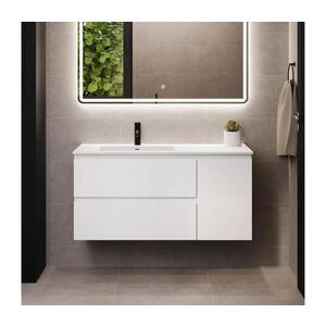 BATH DELUXE Koupelnová skříňka s umyvadlem HELSINKI 115 cm levá/bílá BT0183+BT0194 obraz
