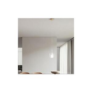 Ondaluce - Lustr na lanku TH 1xE27/15W/230V pr. 19, 5 cm zlatá/čirá SO.TH/3-TRASP obraz