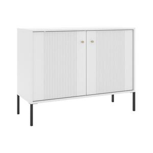 Komoda LUE 104x39 cm bílá/černá 5904804553708 obraz