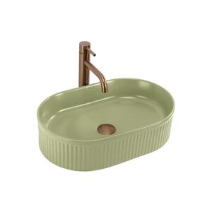 REA-U3612 - Umyvadlo na desku VANDA 31x49 cm keramika/zelená REA-U3612 obraz