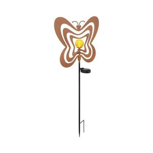 Globo 36581R - LED Solární svítidlo LED/0, 06W/3V IP44 rezavý motýl 36581R obraz