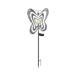 Globo 36581 - LED Solární svítidlo LED/0, 06W/3V IP44 stříbrný motýl 36581 obraz