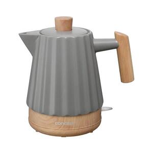 Concept RK0092-Rychlovarná konvice 1, 5 l 1500W/230V t. šedá/dekor dřeva/keramika rk0092 obraz