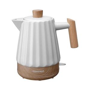 Concept RK0090 - Rychlovarná konvice 1, 5 l 1500W/230V bílá/dekor dřeva/keramika rk0090 obraz