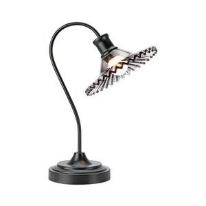 Markslöjd 109151 - Stolní lampa NOVIA 1xE27/60W/230V černá/kouřová šedá 109151 obraz