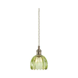 Markslöjd 109138 - Lustr na lanku GOTA 1xE14/40W/230V kouřová zelená/mosaz 109138 obraz