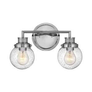 Elstead Quintiesse QN-POPPY2-PC-BATH-Koup. nás. svít. POPPY 2xE27/60W/230V IP44 l. chrom QN-POPPY2-PC-BATH obraz