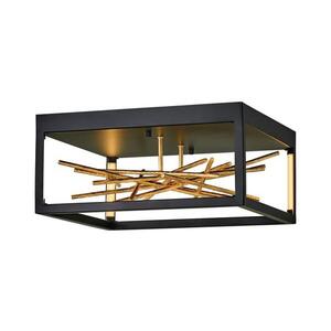 Elstead Quintiesse QN-STYX-LED-F-BG - LED Stropní svítidlo STYX LED/8W/230V černá/zlatá QN-STYX-LED-F-BG obraz