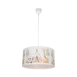 Dětský lustr KIDS ROOM 1xE27/60W/230V pr. 40 cm zvířátka H0957 obraz