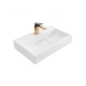 REA-U8901 - Umyvadlo na desku GOYA 37x60 cm konglomerát/matná bílá REA-U8901 obraz