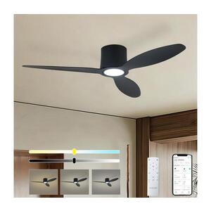ZE - LED Stropní látor VENTORA LED/24W/230V Wi-Fi Tuya černá + DO ZEV036 obraz