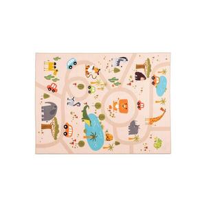 Multidecor Dětský protiskluzový koberec ARES STREETS 80x150 cm béžová/safari 508308 obraz