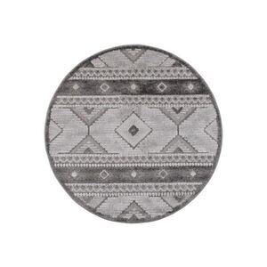 Multidecor Kulatý venkovní koberec CHIARA 120 cm šedá 507944 obraz