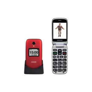 Evolveo - EasyPhone FS vyklápěcí mobilní telefon pro seniory 2.8" červená EP-771-FSR obraz