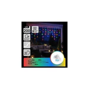 B.V. - LED Venkovní ván řetěz 200xLED/8 funkcí 3xAA 13x06m IP44 multicolor B10303K44 obraz
