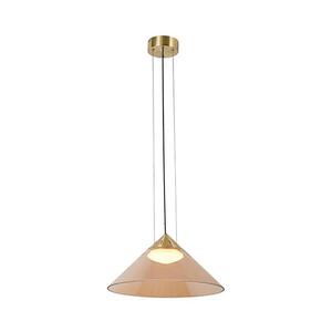 Lustr na lanku PRESTO 1xGX53/10W/230V pr. 42 cm zlatá/kouřová béžová 31-51042 obraz