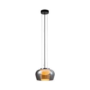 Lustr na lanku INSIEME 1xGX53/10W/230V pr. 35 cm kouřová černá 31-50878 obraz