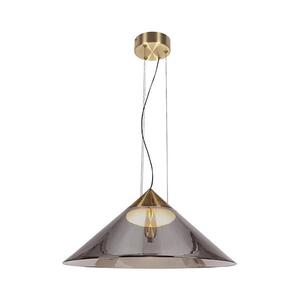 Lustr na lanku PRESTO 1xGX53/10W/230V pr. 50 cm zlatá/kouřová šedá 31-51059 obraz