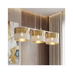 EMIBIG Lustr na lanku LUX 3xE27/15W/230V bílá/zlatá 1650/3 obraz