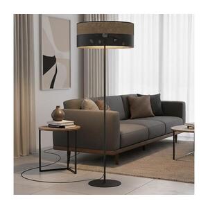 EMIBIG Stojací lampa KARBON 1xE27/15W/230V černá/hnědá 1653/LP1 obraz
