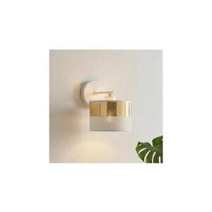 EMIBIG Nástěnná lampa LUX 1xE27/15W/230V bílá/zlatá 1650/K1 obraz