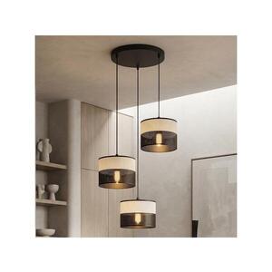 EMIBIG Lustr na lanku KARBON 3xE27/15W/230V černá/šedá 1652/3PREM obraz