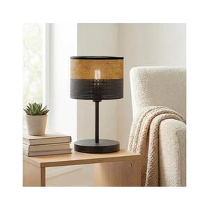 EMIBIG Stolní lampa KARBON 1xE27/15W/230V černá/hnědá 1653/LN1 obraz