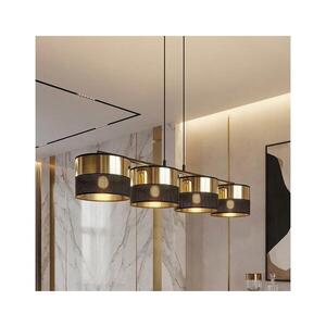 EMIBIG Lustr na lanku LUX 4xE27/15W/230V černá/zlatá 1649/4 obraz