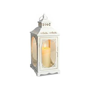 Estilo Home Dekorační lucerna ROSEHILL 40 cm bílá 5905623254647 obraz