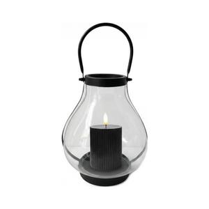 Estilo Home Dekorační lucerna GLASSY 25 cm černá 5905623254593 obraz