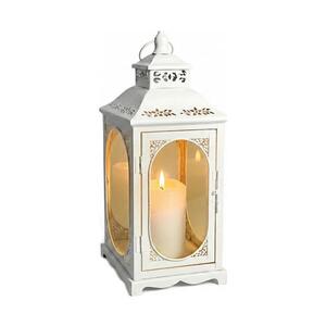 Estilo Home Dekorační lucerna ROSEHILL 54, 5 cm bílá 5905623254630 obraz