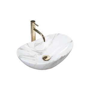 REA-U5063 - Umyvadlo na desku ROYAL MINI 30x47 cm keramika/bílá/imitace kamene REA-U5063 obraz
