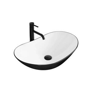REA-U6600 - Umyvadlo na desku ROYAL 36x62, 5 cm keramika/bílá/černá REA-U6600 obraz