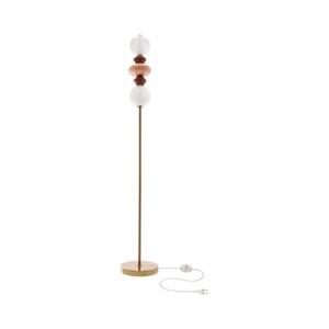 LED Stojací lampa FLORES LED/15W/230V zlatá/oranžová/hnědá 52-50724 obraz