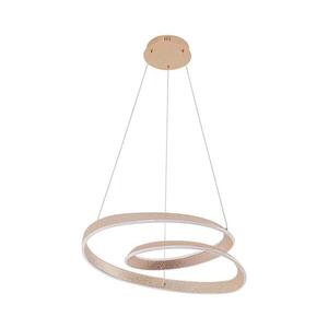 LED Lustr na lanku GLOW LED/75W/230V 4000K pr. 60 cm zlatá 338044 obraz