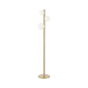 Zuma Line F0574-03N-V6AA - Stojací lampa FORES 3xG9/33W/230V zlatá F0574-03N-V6AA obraz