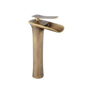 REA-B8120 - Umyvadlová baterie LAGUNA 30 cm broušená zlatá REA-B8120 obraz