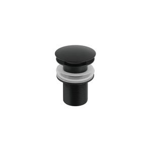 Gedy - Umyvadlová výpusť CLICK-CLACK pr. 6, 6 cm matná černá MXCC0300 obraz