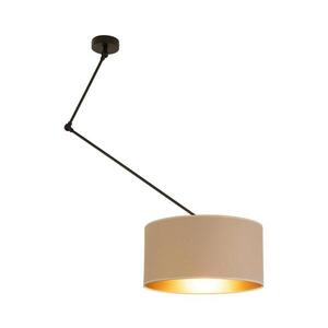 LED Nastavitelný lustr na tyči GORTA 1xE27/60W/230V béžová/zlatá H0289 obraz