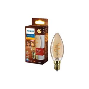 LED Stmívatelná žárovka VINTAGE Philips B35 E14/3, 1W/230V 2200K 872110304895000 obraz