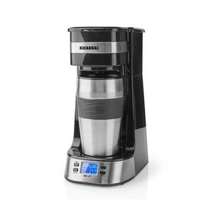 Butler- Kávovar na jeden hrnek 0, 4 l s čas. a cest. hrnkem 750W/230V nerez/černá 16100132 obraz