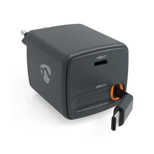 WCHARC65WBK - Nabíječka se zatah. kab. Power Delivery 65W 2xUSB-C černá WCHARC65WBK obraz