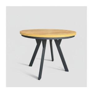 Femix Rozkládací jídelní stůl CENTRO 100/140x77 cm dub craft/černá 8590828054412 obraz