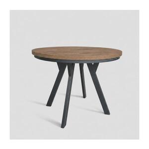 Femix Rozkládací jídelní stůl CENTRO 100/140x77 cm dub lefkas/černá 8590828054443 obraz