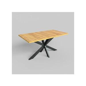 Femix Rozkládací jídelní stůl SAMLE 150/190x80 cm dub craft/černá 8590828054719 obraz