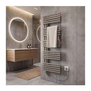 Vertaduro - Koupelnový radiátor s termostatem MICHELLE 600W 129x50 cm taupe DCOC12900500MKK8-8402 obraz