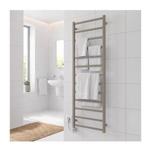 Vertaduro - Koupelnový radiátor s termostatem ZOE 400W 150x50 cm taupe DFRE15000500MKK8-8403 obraz