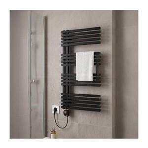 Vertaduro - Koupelnový radiátor s termostatem MICHELLE 600W 97x50 cm černá DCOC09700500MKF3-8402 obraz