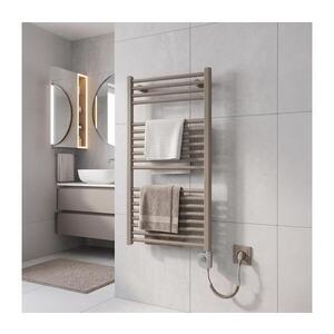 Vertaduro - Koupelnový radiátor s termostatem DENISE 400W 94x50 cm taupe DGRE09350500MKK8-8404 obraz